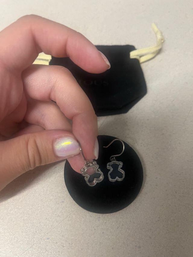 Pendientes Tous Oso Plata