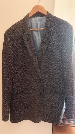 Chaqueta americana lana gris