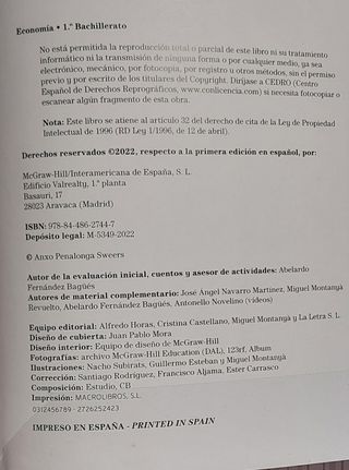 Economía 1.º Bachillerato