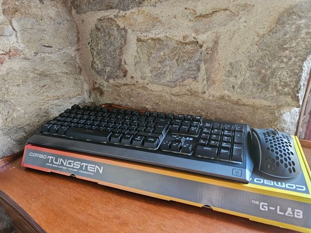 Teclado y Ratón Gaming THE G-LAB Negro Multicolor