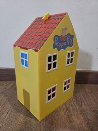 Casa Peppa Pig con muñecos y parque