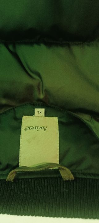 Plumífero Bomber Avirex negro 