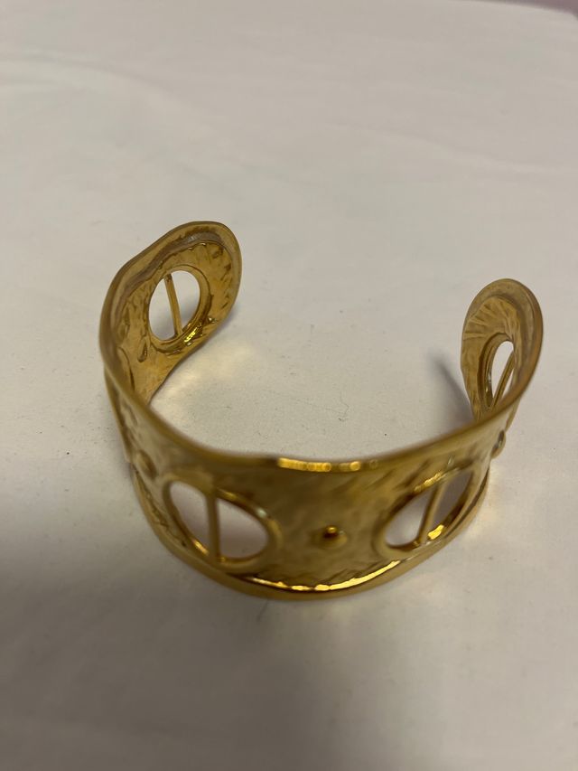 Pulsera Metal Dorado Ajustable