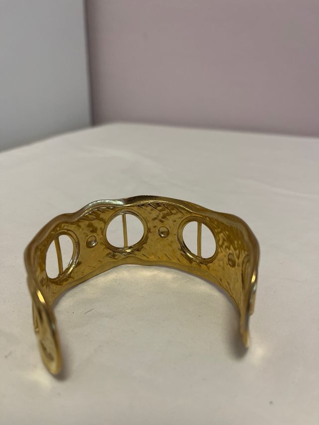 Pulsera Metal Dorado Ajustable