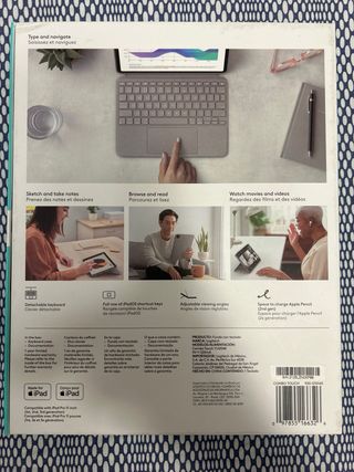 Tastiera Logitech Combo Touch iPad Pro 11 Grigia