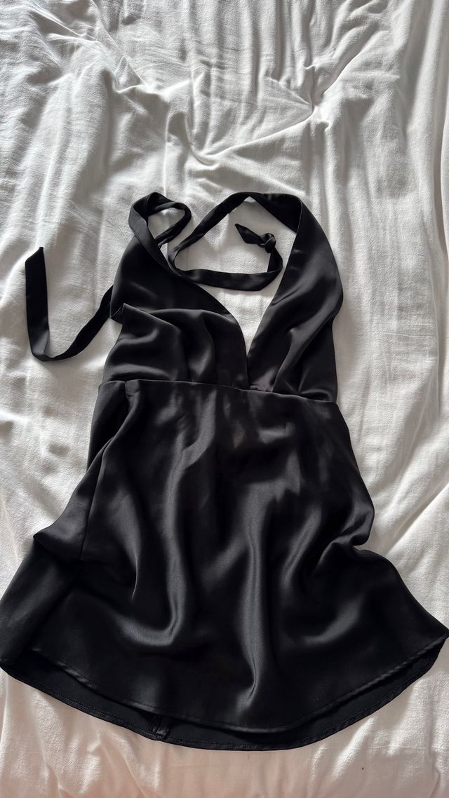 Vestido mini seda ZARA Talla S