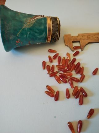 41 Gocce Agata Corniola Extra 1 cm