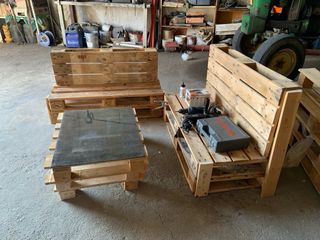 Conjunto Muebles Palets Madera