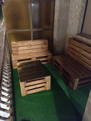 Conjunto Muebles Palets Madera