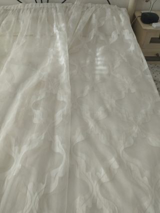 Dos cortinas nansu y raso 85x 248 impecables