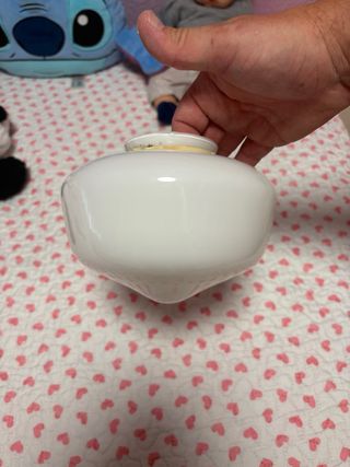 Plafón de cristal blanco