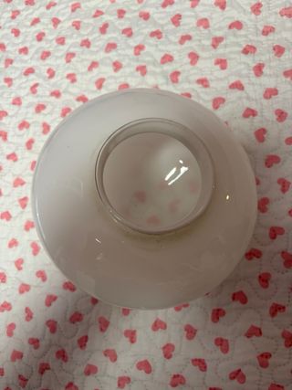 Plafón de cristal blanco