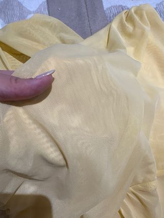 Body Zara amarillo con drapeado