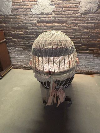 Cuna Mimbre Vintage Años 60 de estilo romántico