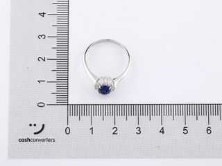 anillo oro 18k con piedra con circonita