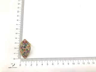anillo oro 18k con piedra con circonita