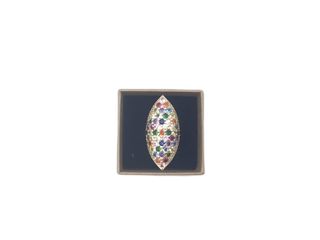 anillo oro 18k con piedra con circonita