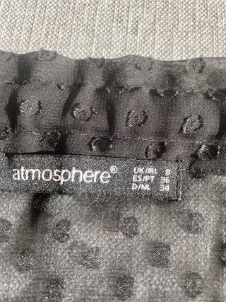 Blusa negra plumeti Atmosphere