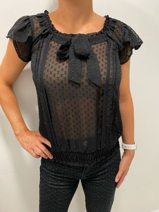Blusa negra plumeti Atmosphere