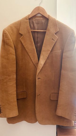 Chaqueta americana pana marrón