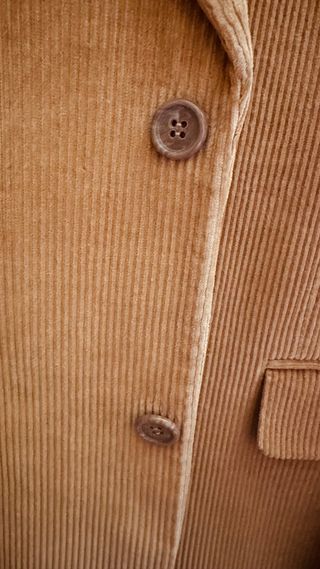 Chaqueta americana pana marrón
