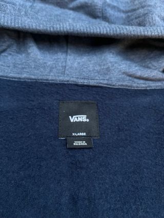 Sudadera Vans con cremallera azul