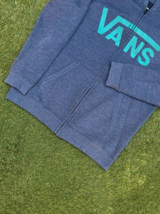 Sudadera Vans con cremallera azul