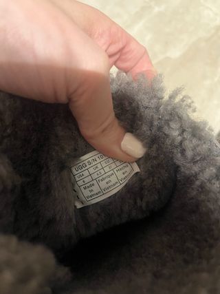 Stivali UGG grigi con fiocchi