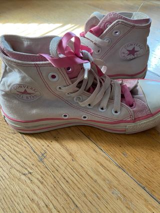 Zapatillas Converse Mujer Blancas y Rosas