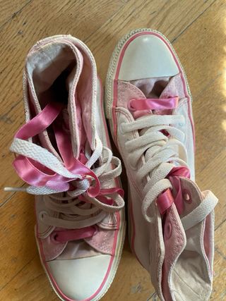 Zapatillas Converse Mujer Blancas y Rosas