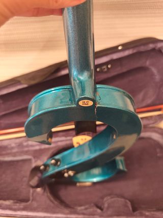 Violín Eléctrico Azul con Estuche y Arco
