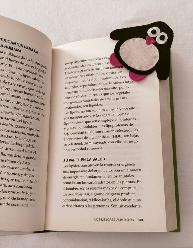 Señala páginas originales hechos a mano