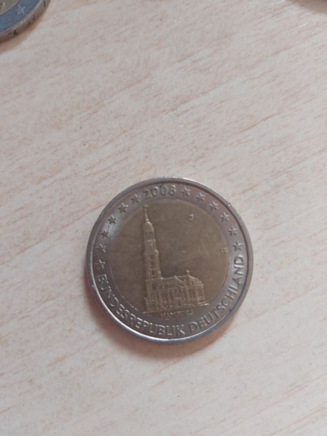 Moneda Conmemorativa Alemania 2008 Hamburgo
