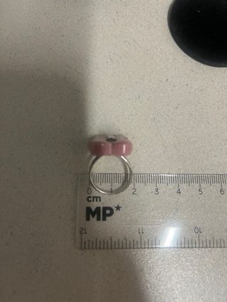 Anillo Tous Flor Rosa y Plata
