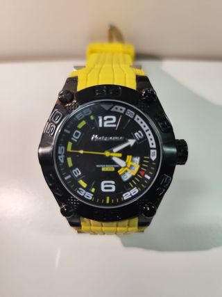 Reloj Neckmarine Negro y Amarillo