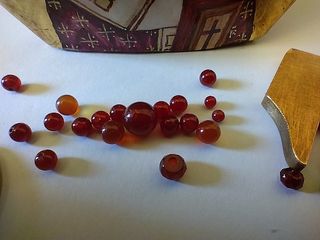 21 pallini agata corneola extra forati