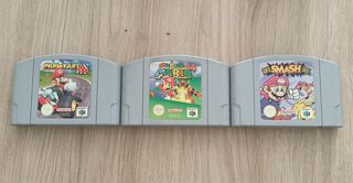 Mario Kart 64, Mario Smash Bros 64, Super Mario 64