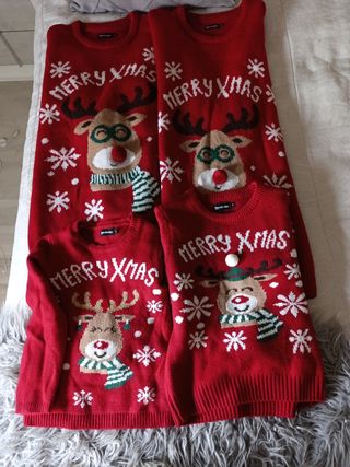Jersey Navideño Reno Merry Xmas