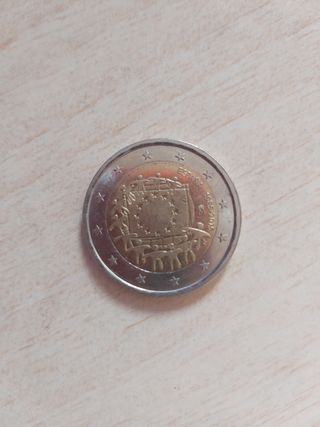 Moneda 2 Euros Conmemorativa 30 Años Europa