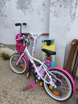 Bicicleta infantil rosa