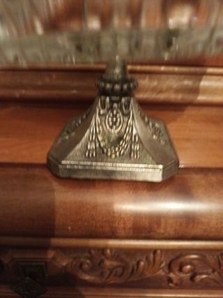 Centrotavola in vetro e metallo