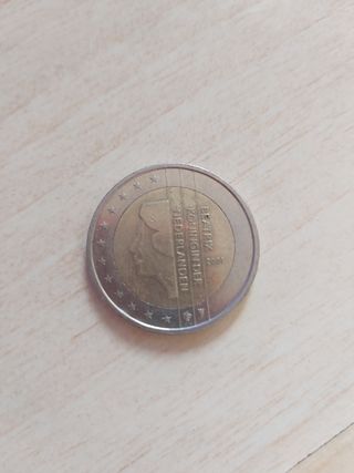 Moneda 2 Euros Holanda 2001 Reina Beatriz