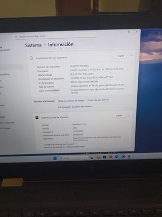 Portátil HP Negro
