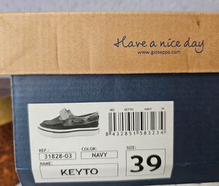 Mocasines Gioseppo Azul Marino y Marrón Talla 39