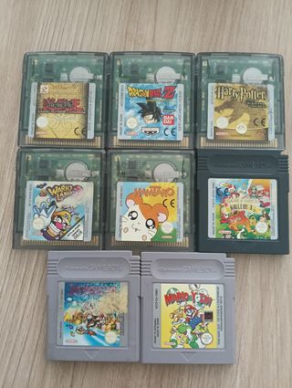 Juegos GBC (Dragon Ball Z, Mario, Harry Potter)