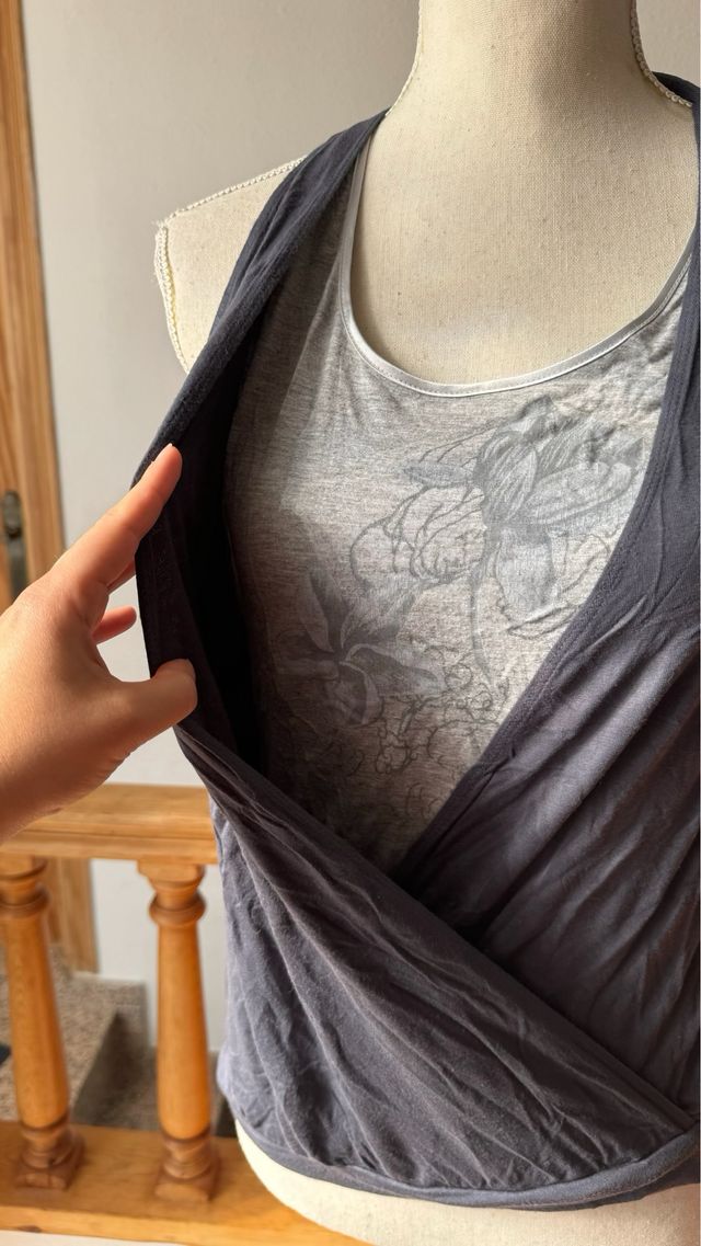 camiseta cruzada de deporte - M