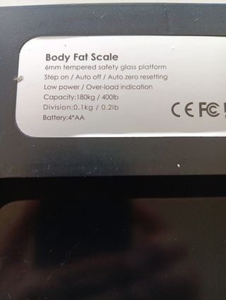 Báscula de baño inteligente