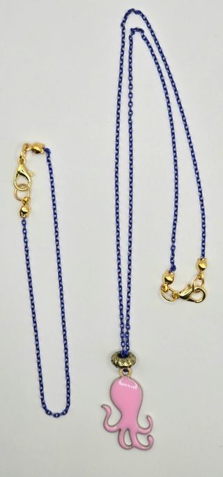 Set Collana e Bracciale Polpo Rosa