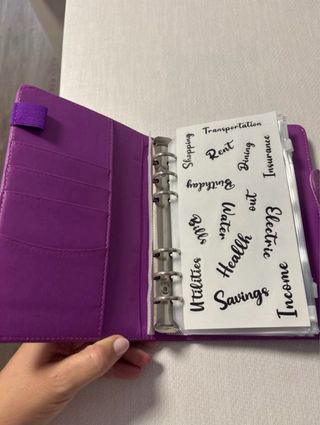 Organizador Ahorro Método Sobres Morado