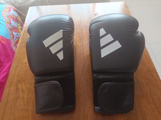 Guantes Boxeo Adidas, Vendas y Protector Bucal